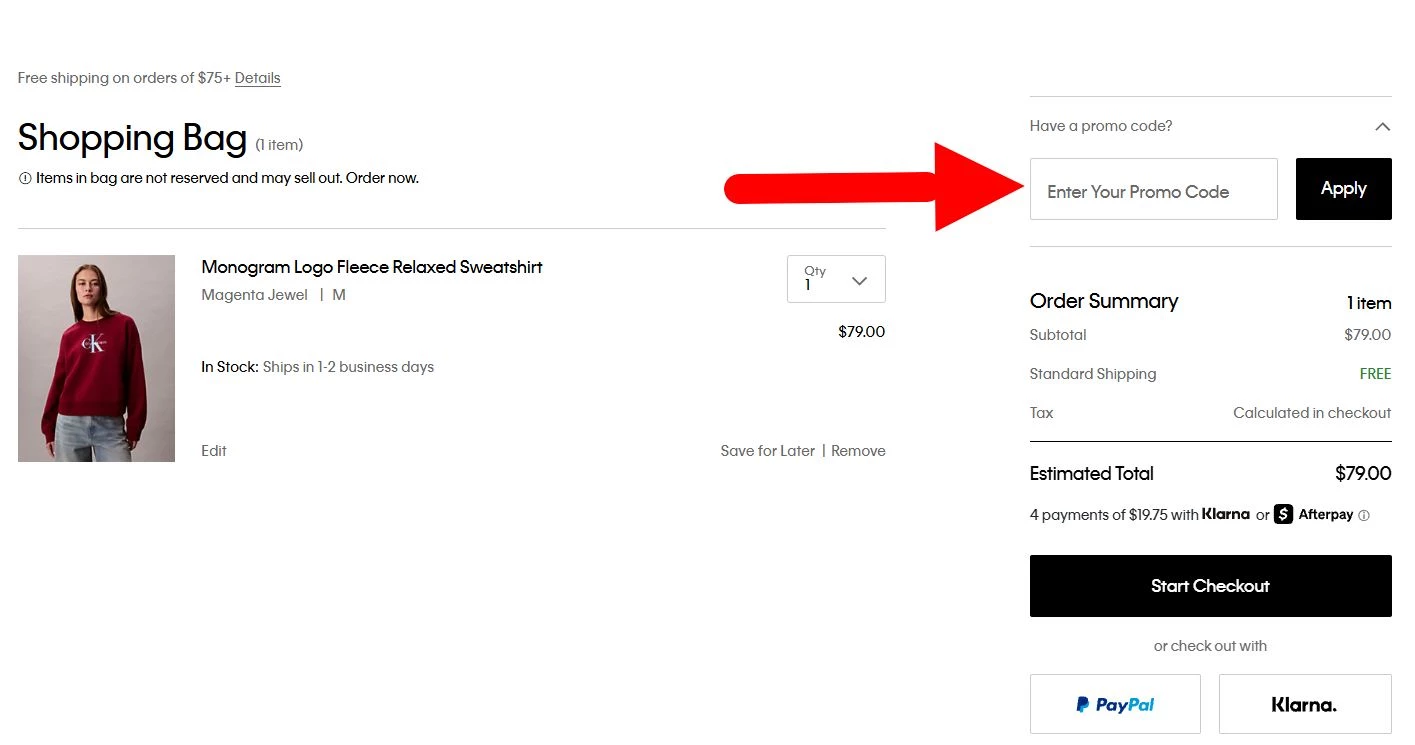 “Calvin Klein Discount Code”